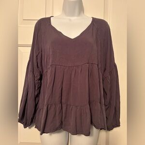 ANDREE BY UNIT Deep Purple Blouse